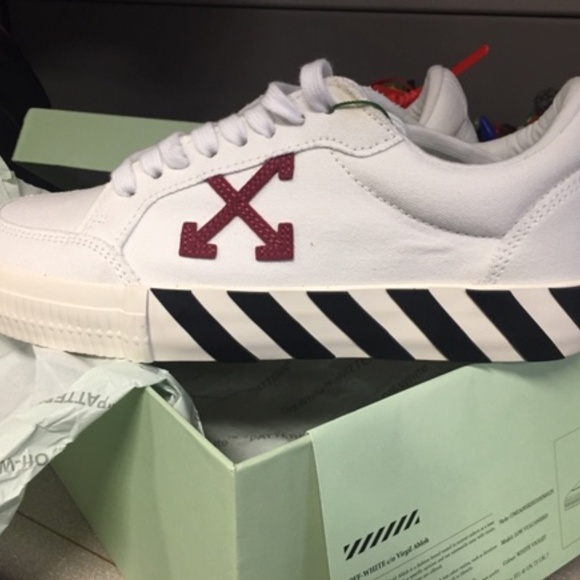 Off-White Vulc Low White Violet SS20 Men's Size 41 - Picture 2 of 3